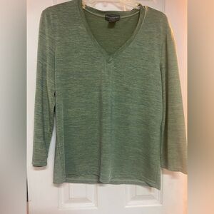 Banana Republic Olive V-Neck Top